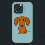 Cute Red Dachshund | Funny Cartoon Wiener Dog Case-Mate iPhone Case<br><div class="desc">Cute Short Haire Red Dachshund Cartoon Dog met Big Floppy Ears en Eyes die omhoog kijken. Een grappige doxiepuppy hond die erg lief en misschien een beetje schuldig lijkt. Dit leuke geval van de de celtelefoon van het hondenliefhebber van de wiener is beschikbaar voor een verscheidenheid van mobiele telefoonmerken. Bekijk...</div>