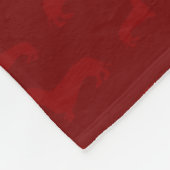 Cute red dachshund-patroon fleece deken (Hoek)