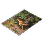 Cute Red Deer in het bos Notitieboek (Linkerzijde)