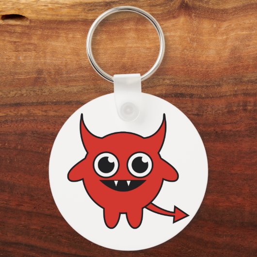 Cute Red Devil Sleutelhanger (Voorkant)