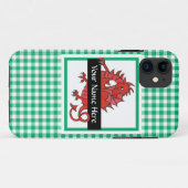 Cute Red Dragon iPhone 5/5s Hoesje aan Personalise (Achterkant (horizontaal))