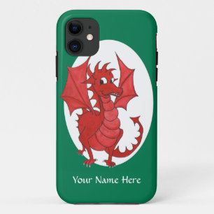 Cute Red Dragon iPhone 5/5s Hoesje aan Personalise