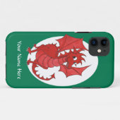Cute Red Dragon iPhone 5/5s Hoesje aan Personalise (Achterkant (horizontaal))