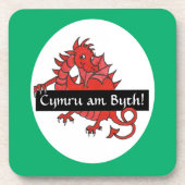 Cute Red Dragon set Onderzetters om aan te passen (Voorkant)