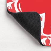 Cute red elephant mousepad muismat (Hoek)