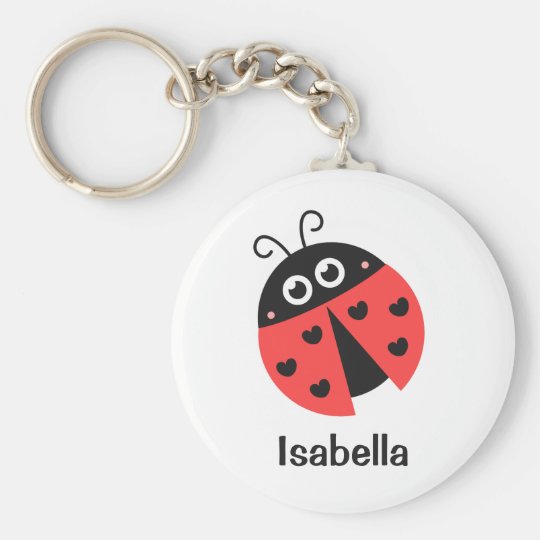 Cute en Black Ladybug met hart voor Sleutelhanger | Zazzle.nl