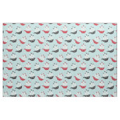 Cute Red en Black Pirate Ship Fabric Stof (Fat Quarter)