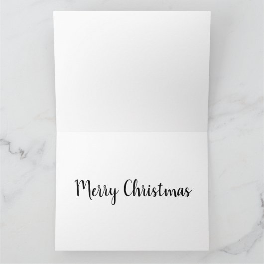 Cute Red en Gold Kerstmis Kaart (Binnen)