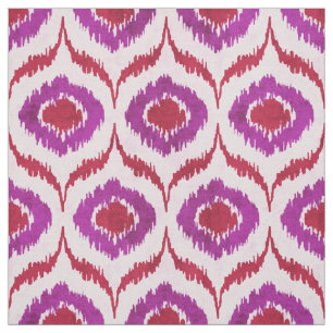 Cute red en paarse ikat tribal stof