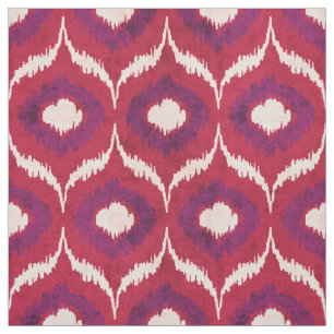 Cute red en paarse ikat tribal stof