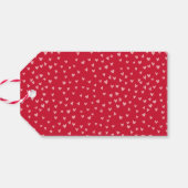 Cute Red en Roze Hearts Photo Valentijnsdag Cadeaulabel (Achterkant Horizontaal)