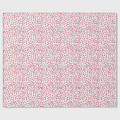 Cute Red en Roze Little Hearts Pattern Cadeaupapier (Vlak)