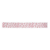 Cute Red en Roze Little Hearts Pattern Satijnen Lint (Voorkant)