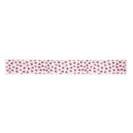 Cute Red en Roze Little Hearts Pattern Satijnen Lint