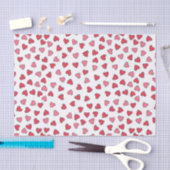 Cute Red en Roze Little Hearts Pattern Tissuepapier (Craft)