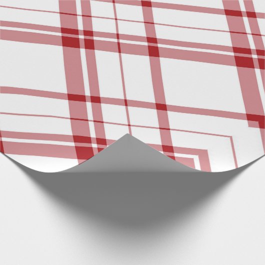 Cute Red en White Pset Kerstmis Cadeaupapier (Hoek)