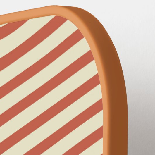 Cute  Red en White Striped Pattern Pickleball Paddle (Links Detail)