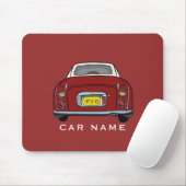 Cute Red Figaro Car Monogram Muismat (Met muis)