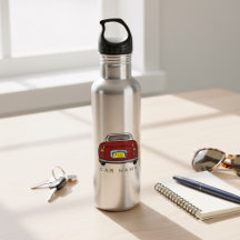 Cute Red Figaro Car Name Monogram