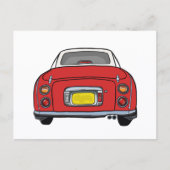 Cute Red Figaro Motorrijtuig Briefkaart (Voorkant)