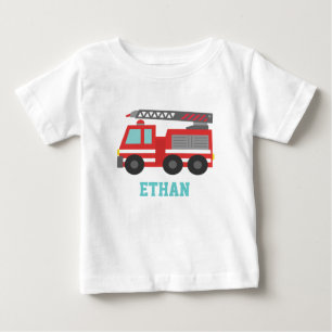 Cute Red Fire Truck voor kleine brandweerlieden