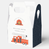 Cute Red Firetruck Engine Kinder elke zondag Bedankdoosjes (Geopend)