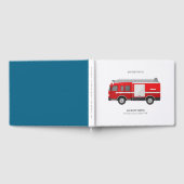 Cute Red Firetruck Engine Kinder elke zondag Gastenboek (Volledig)