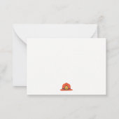 Cute Red Firetruck Engine Kinder elke zondag Notitiekaartje (Achterkant)