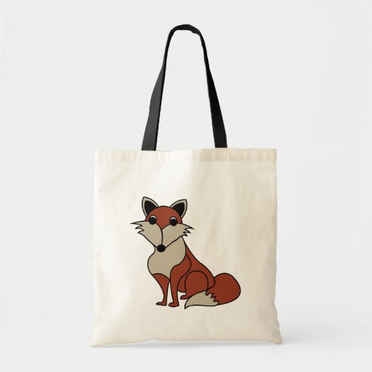 Cute Red Fox Animal Kinder Tote Bag (Voorkant)