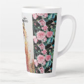 Cute Red Fox Animal Rozen Waterverf Latte Mok (Rechts)