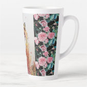 Cute Red Fox Animal Rozen Waterverf Latte Mok (Rechts)