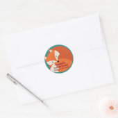 Cute Red Fox Cartoons Birthday Stickers (Envelop)