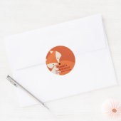 Cute Red Fox Cartoons Birthday Stickers (Envelop)