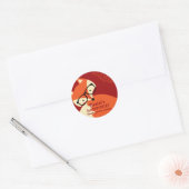 Cute Red Fox Cartoons Birthday Stickers (Envelop)