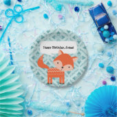 Cute Red Fox gepersonaliseerde Party Borden Papieren Bordje (Feest)