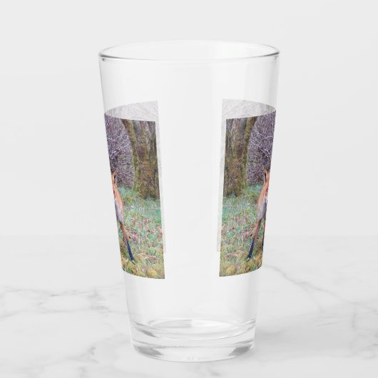 Cute Red Fox Glas (Rechts)