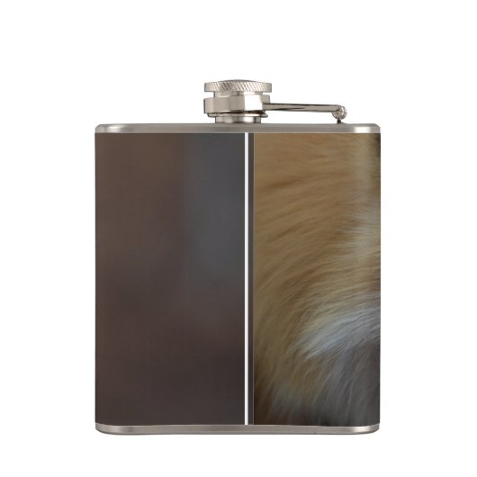 Cute Red Fox Heupfles (Achterkant)