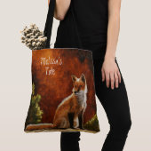 Cute Red Fox in de Canvas tas van de zon (Dichtbij)
