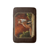 Cute Red Fox in de zon Badmat (Voorkant Verticaal)