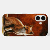Cute Red Fox in de zon Case-Mate iPhone Case (Achterkant (horizontaal))