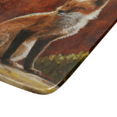 Cute Red Fox in de zon Snijplank (Hoek)