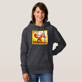 Cute Red Fox in Herfst Season Painting. Bestel nu Hoodie (Voorkant volledig)