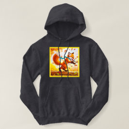 Cute Red Fox in Herfst Season Painting. Bestel nu Hoodie