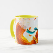 Cute Red Fox in Herfst Season Painting. Bestel nu Mok (Voorkant links)