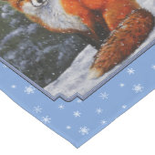 Cute Red Fox in Winter Snow Medium Tafelloper (Hoek)