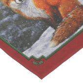 Cute Red Fox in Winter Snow Medium Tafelloper (Hoek)