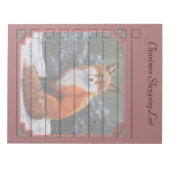 Cute Red Fox in Winter Snow Notitieblok (Voorkant)