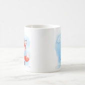 Cute Red Fox met Umbrella Koffiemok (Center)