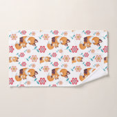Cute red fox moeder met baby Moederdag Bad Handdoek (Handdoek)