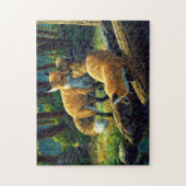 Cute Red Fox Pups afspelen Legpuzzel (Verticaal)